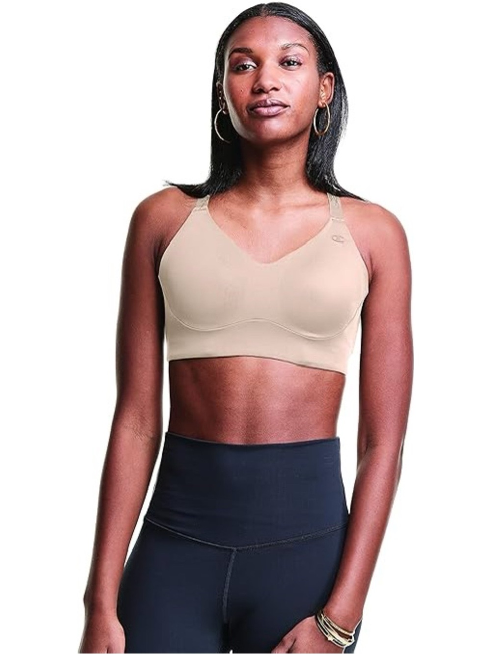 Champion Wireless Sports Bra in Nude Beige